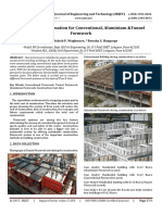 Cost and Time Estimation for Conventional Aluminium Tunnel Formwork
