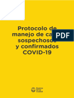 Protocolo de Manejo de Casos Sospechosos y Confirmados #Covid19 - 8/7/20