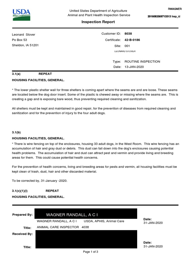 Northwest Kennels USDA Inspection Reports: 2014-2020 | PDF | Corrosion ...