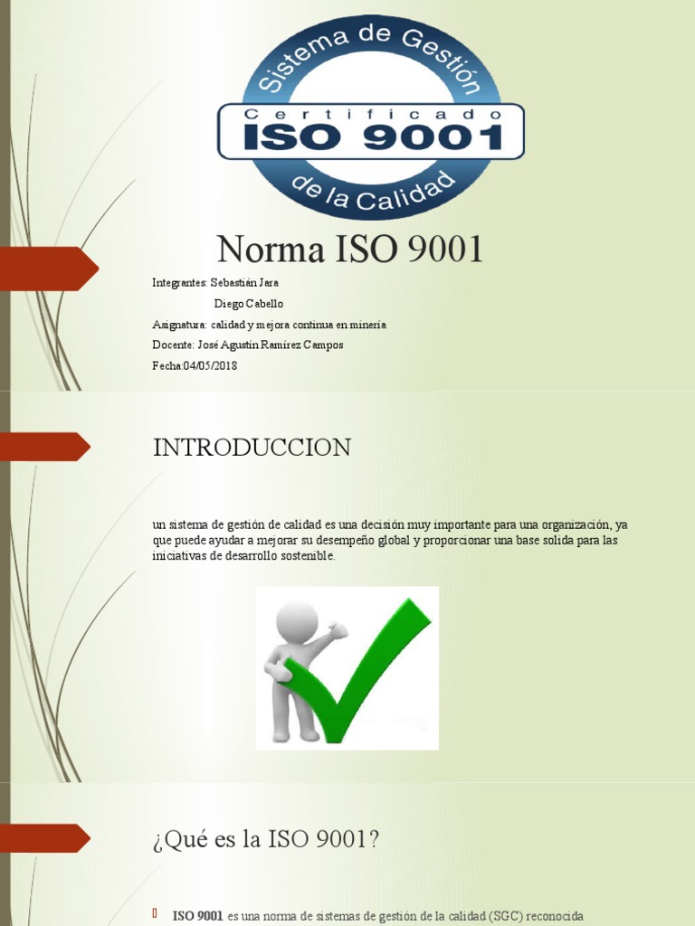 Norma ISO 9001 | PDF | Sistema de manejo de calidad | Calidad (comercial)