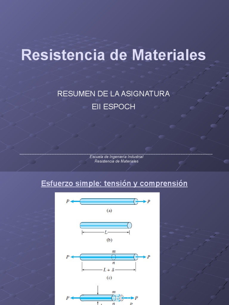 Conceptos Clave en Resistencia de Materiales | PDF | Resistencia de ...