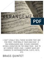 Arrangements - Brian Sadler, Composer PDF