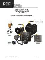 Intercom System For Wireline Units ALS3A113: Operation and Maintenance Manual