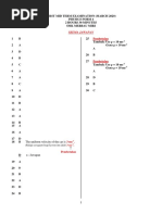 1ST Mid Term Form 4 2020 (Answer)