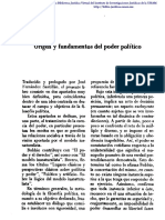 Origen Del Poder Politico y Fundamentos PDF