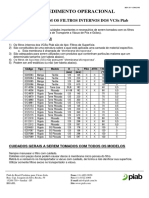 Procedimento - Cuidados Com Filtros Internos de VCS - 170202-01