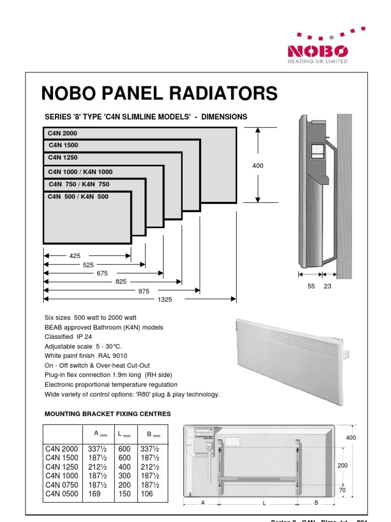 Nobo C4N Heaters | PDF