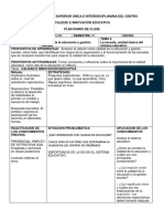 Escuela Normal Superior Única e Interdisciplinaria Del Centro - Plan de Clase