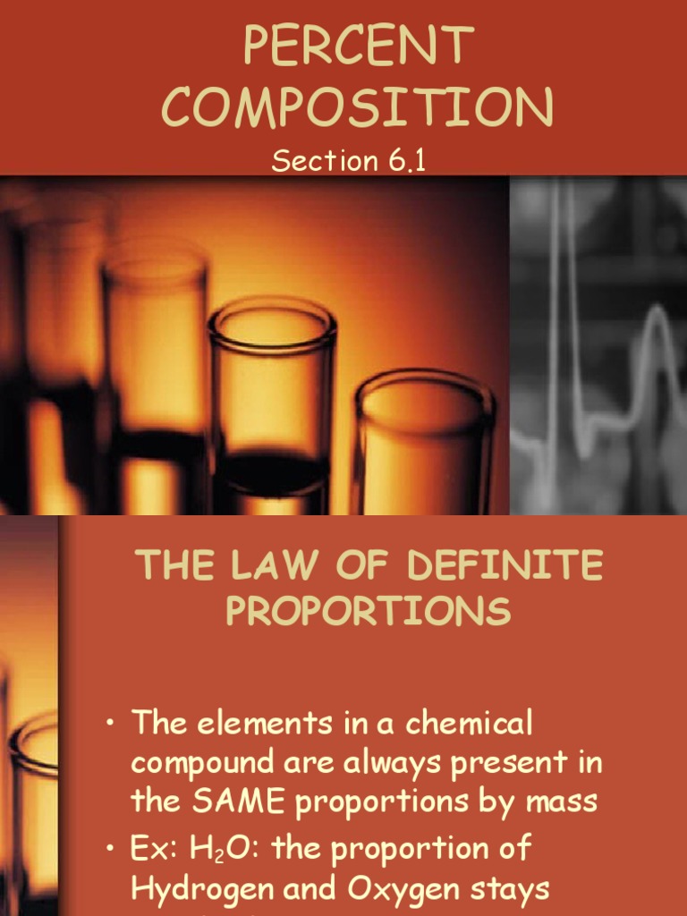 Understanding Percent Composition in Chemistry | PDF | Science ...