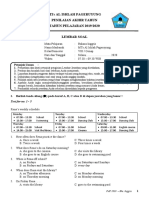 MTs AL ISHLAH PAGERUYUNG PENILAIAN AKHIR TAHUN TAHUN PELAJARAN 2019/2020