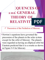 Consequences of The General Theory of Relativity Rene Marano