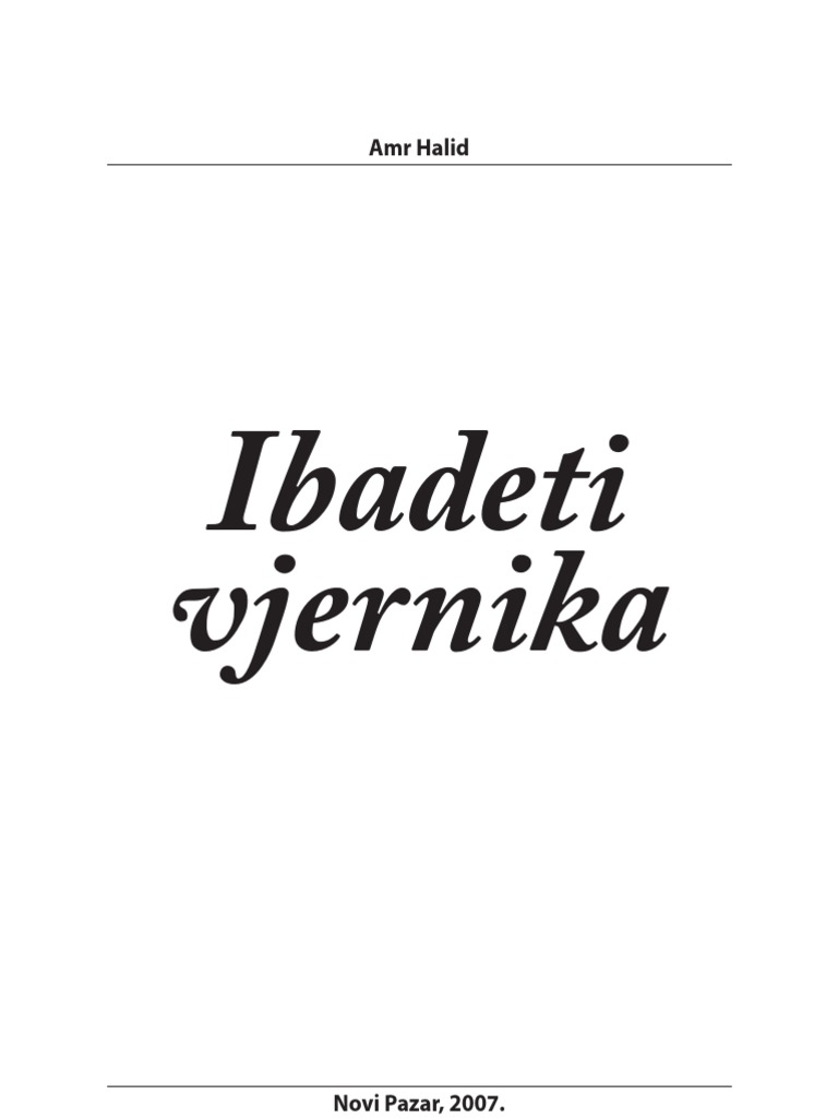 Amr Halid Ibadeti Vjernika PDF