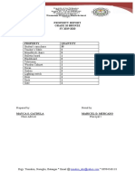 Property Report Grade 10 Bronze SY 2019-2020