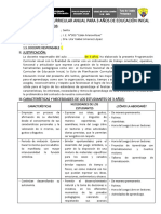 Esquema PLANIFICACIÓN CURRICULAR ANUAL 2019