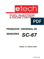 Probadores Injetech Sensores - Manual Injetech