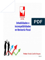 Inhabilidades e Incompatibilidades Del Revisor Fiscal PDF