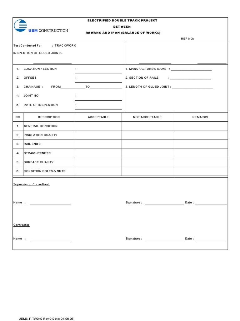 Uemc-F-Tw 040 Rev 0 | PDF | Technology & Engineering