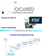 Training On 5W+1H: Focused Improvement