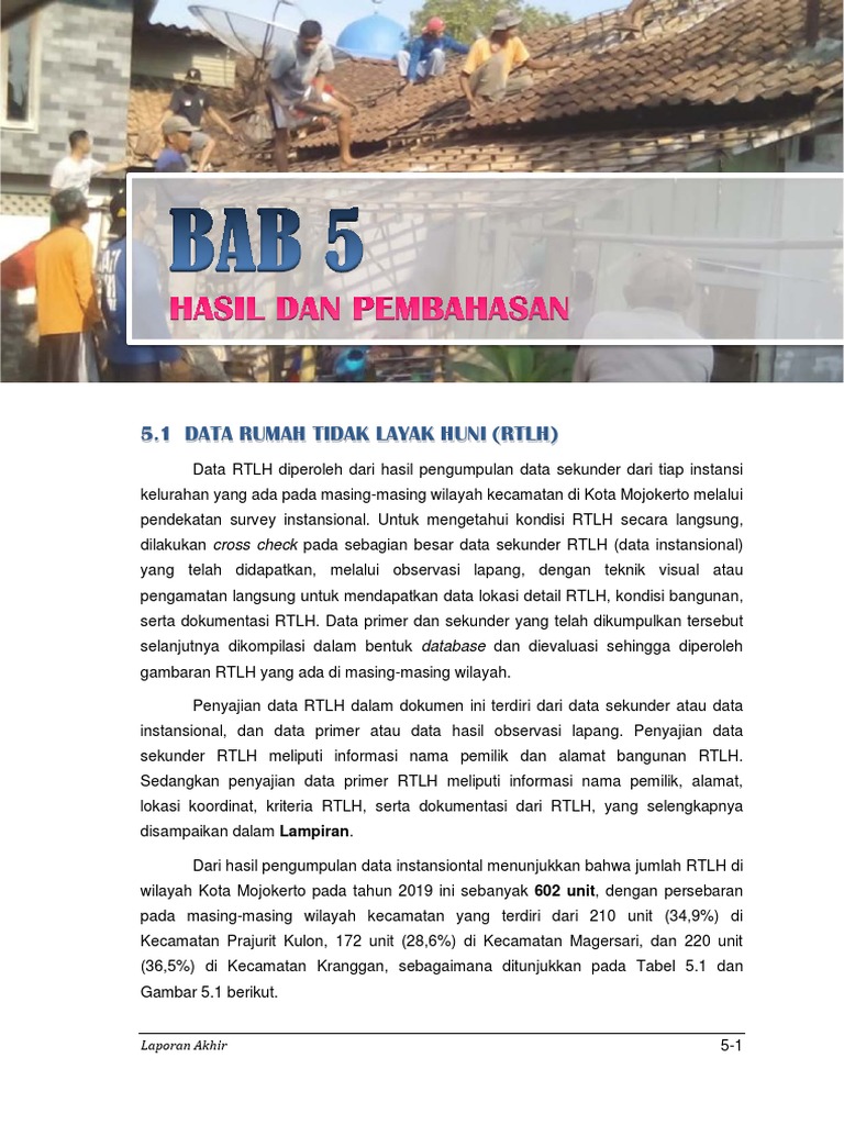 Database RTLH Kota Mojokerto 2019 | PDF