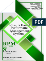 Results Based Performanc e Management System: RPM S