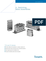 Stream-Select, Switching, and Shutof F Valve Assemblies: T T2 and T2 Series