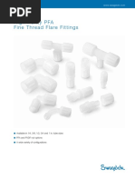 High-Purity PFA Fine Thread Flare Fittings