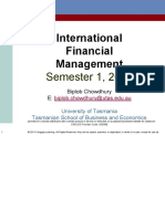 International Financial Management: Semester 1, 2017