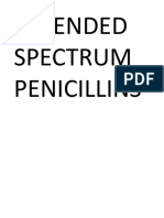 Extended Spectrum Penicillins and Their Uses