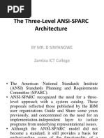 4 The Three-Level ANSI-SPARC Architecture