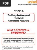 Topic 3: The Malaysian Conceptual Framework: Conventional Accounting