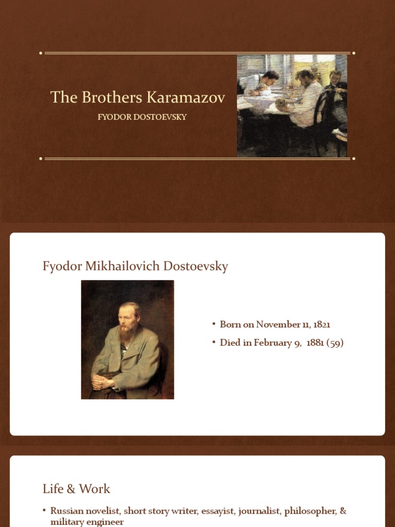 The Brothers Karamazov by Fyodor Dostoyevsky PDF The Brothers Karamazov Religion And Belief
