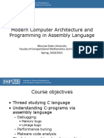 Modern Computer Architecture and Programming in Assembly Language