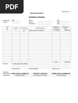 request for quotation