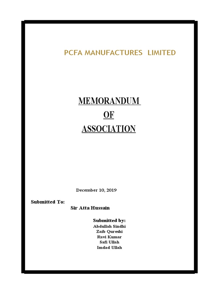 Establishing the Pakistan Cotton Fashion Apparel Manufacturers