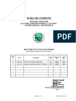 Waha Oil Company: Specification For Factory Applied Internal Coating of Pipe Spools, and Fittings