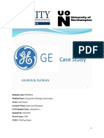 STRM043 Competitive Strategy & Innovation Anil Kumar Ganessen Chinnapen Adrian Pryce 16444036 2900 GE Case Study