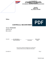 PG-04, Controlul Neconformitatilor