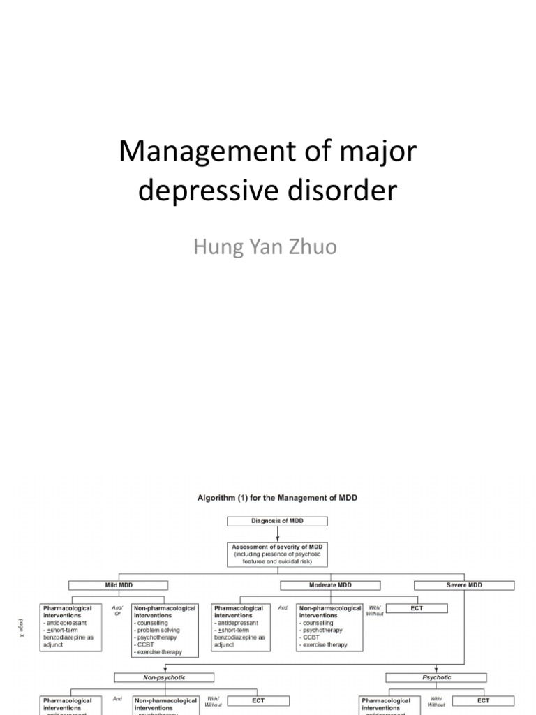 Managing Major Depressive Disorder | PDF | Major Depressive Disorder ...