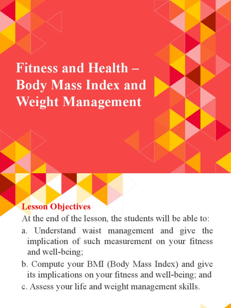 BMI and Waist Management for Health | PDF | Body Mass Index | Obesity