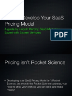 How To Develop Your Saas Pricing Model: A Guide by Lincoln Murphy, Saas Marketing Expert With Sixteen Ventures