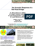 Analysis of The Acoustic Response of A Rail Road Bridge