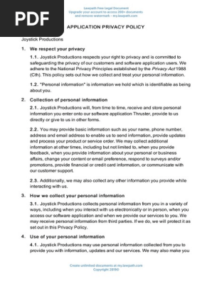 Privacy Policy