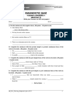 AB - YL1 - Tutoring - Diagnostic Quiz (2017)