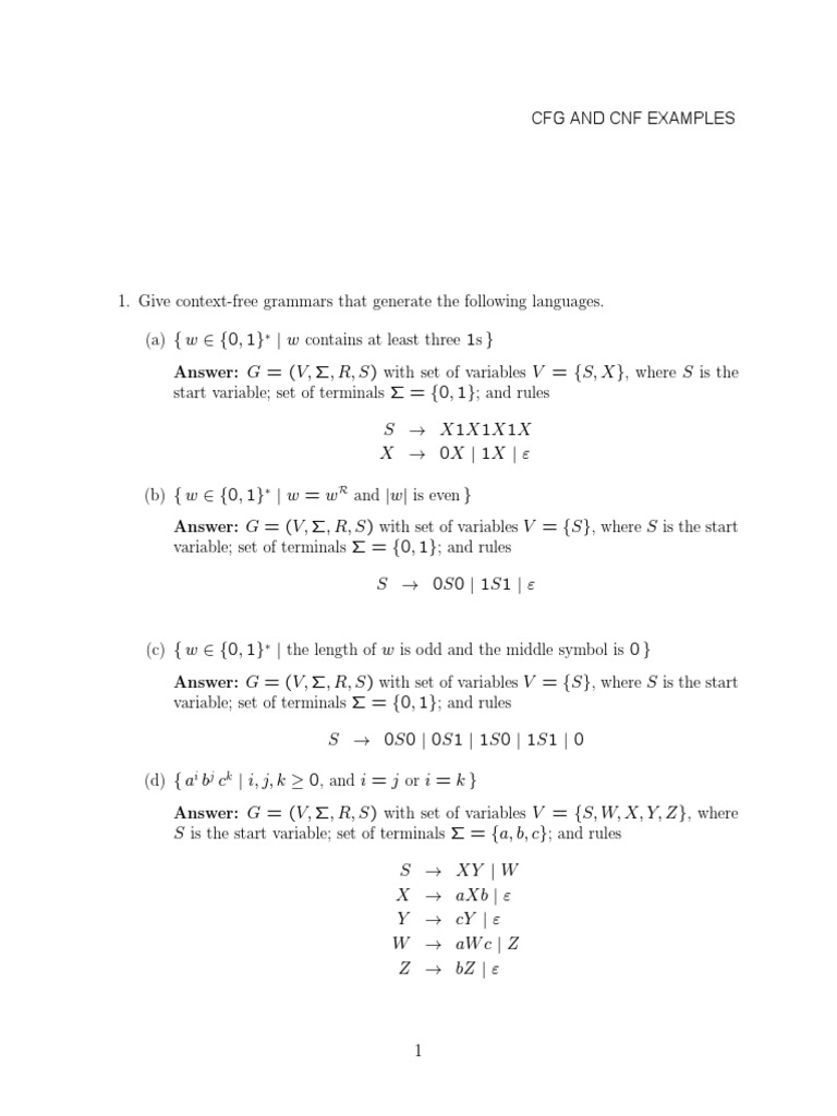 Hwsoln05 Theoretical Computer Science Language Mechanics