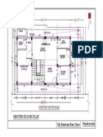 Ground Floor Plan MR - Ramana Rao Garu Pandravada: Existing South Road