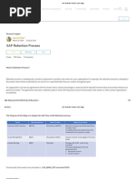 SAP Retention Process - SAP Blogs