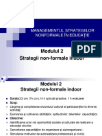 Modulul II strategii non-formale de educație