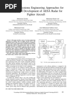 Survey of Systems Engineering Approaches For Design and Development of AESA Radar For Fighter Aircraft