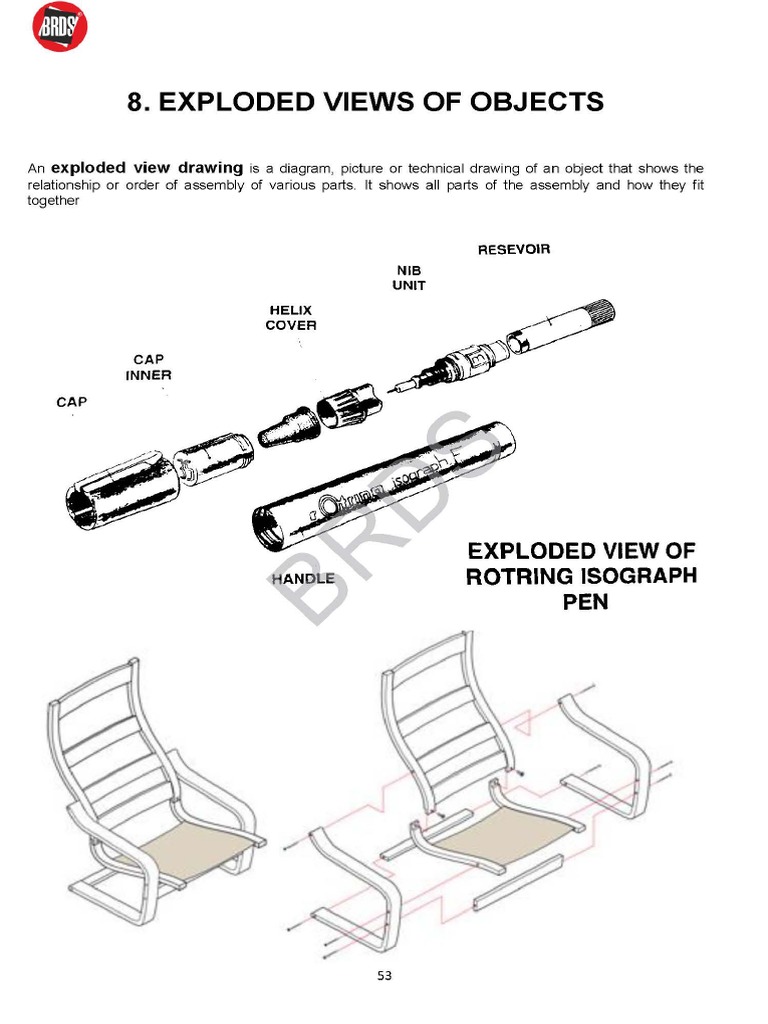 Group B-Weekly Assignment - Explpded View and Cross Section of Objects ...