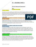 PET / B1 Reading Part 6 - Identifying Parts of Speech Activity + Exam Task